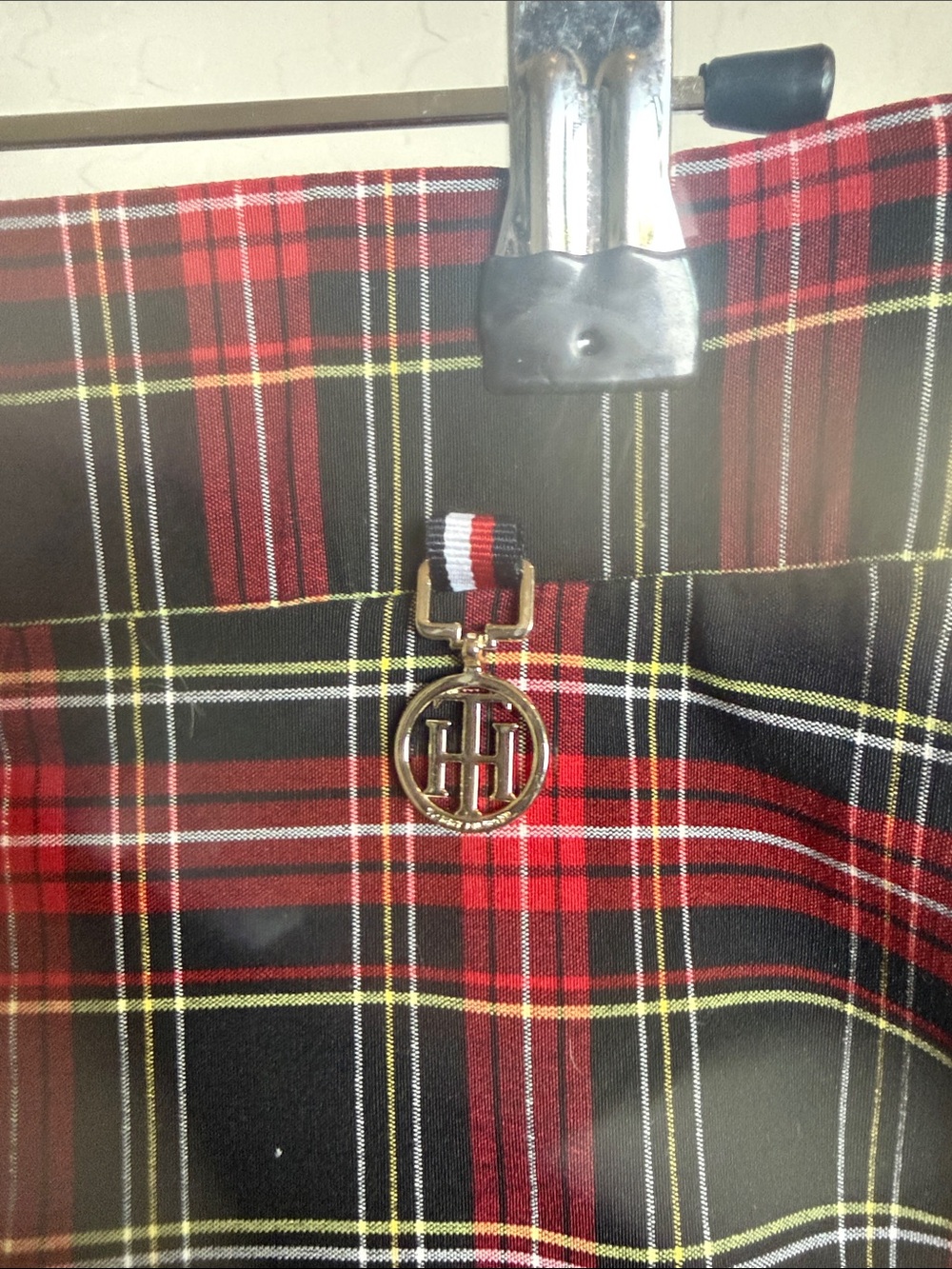 Tommy Hilfiger Plaid Skinny Stretch Pants Size 2 - Picture 4 of 8